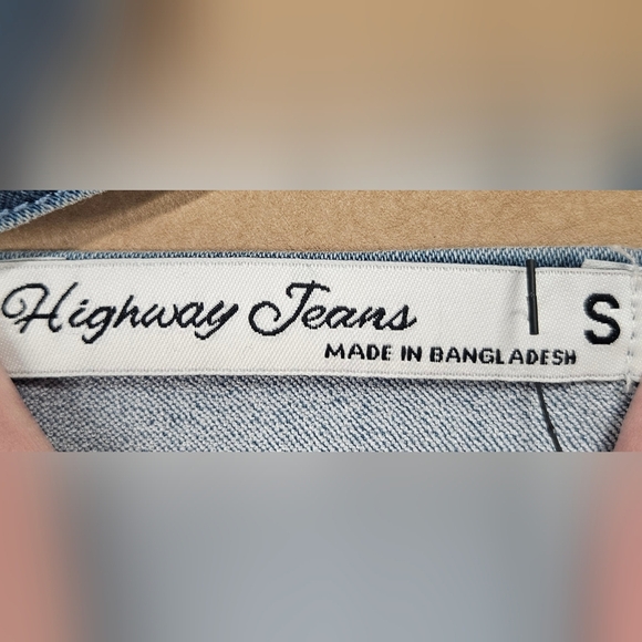 Highway Jeans Spaghetti Strap Jumpsuit Size Small Sleeveless Stretch Blue Denim - Picture 8 of 16